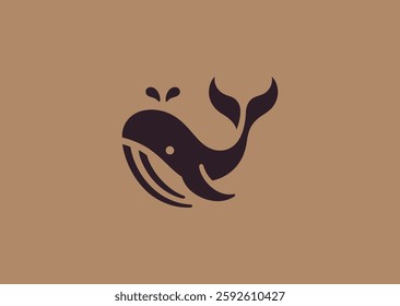 Whale Logo – A smooth and majestic whale, representing wisdom, depth, and tranquility.