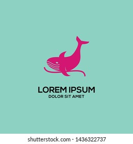 Whale logo template eps 10