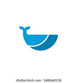 Whale logo template vector icon design