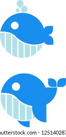 whale logo vector