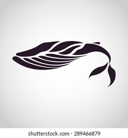 whale logo vector