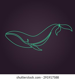 whale logo vector