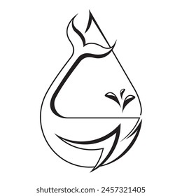 Diseño de icono de Vector de logotipo de ballena