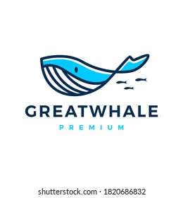 whale logo vector icon illustration