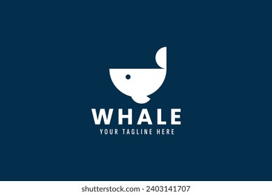 whale logo vector icon illustration