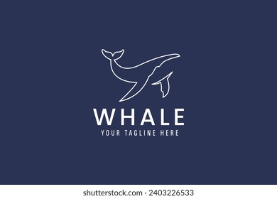 whale logo vector icon illustration