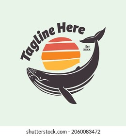 whale logo vector ready eps 10 format 