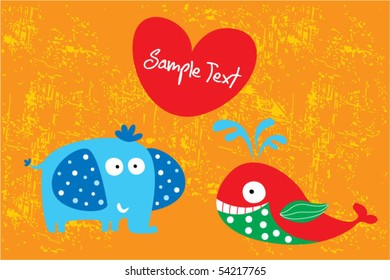 whale love elephant