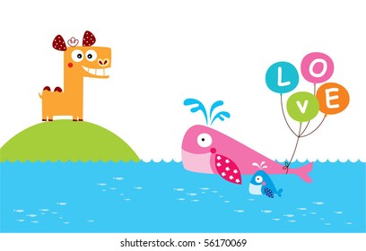 whale loves camel