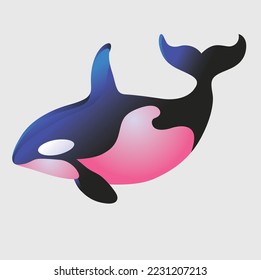 Whale Mascot Logo, Whale vector design, Fish Gradient Logo Design, Whale Minimal logo, Branding, Creative logo designs, vector illustration, Sports Fish Vector Gradient Icon, Esports Symbol - Shutterstock ID 2231207213
