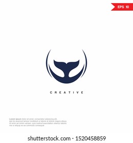 Whale modern Logo icon design. Vector graphic design template element. Graphic Symbol for Corporate Business Identity. eps10