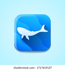 Whale Ocean Animal Logo Vector Symbol