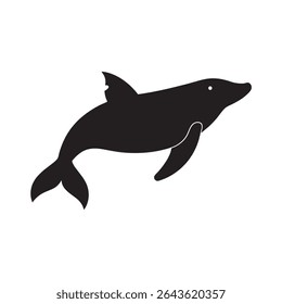 Whale Ocean Animal Silhouette Vector