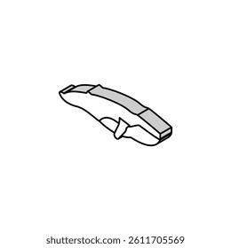 whale ocean isometric icon vector. whale ocean sign. isolated symbol illustration