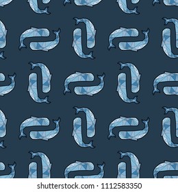 Whale orca pattern