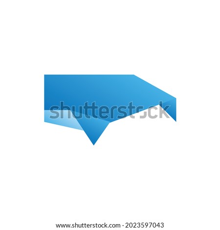 Whale Origami Gradient Flat Icon Logo Illustration Vector Isolated. Origami and Paper Craft Icon-Set. Suitable for Web Design, Logo, App. 