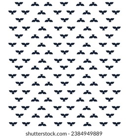 Whale pattern design in vector graphics.