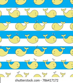 Whale Pattern. Simple whale pattern. 
