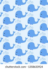 whale pattern vector background