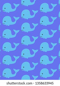 whale pattern vector background
