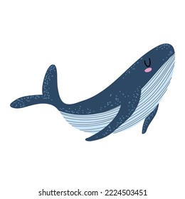 whale sea life icon isolated