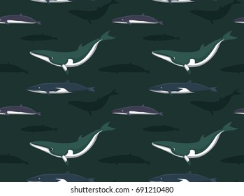 Whale Seamless Wallpaper Green Background