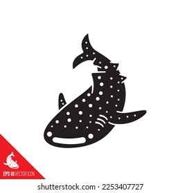 Whale-Hai-Cartoon, Vektorsymbol