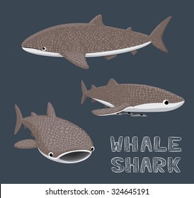 Whale Shark Cartoon Vector Illustration