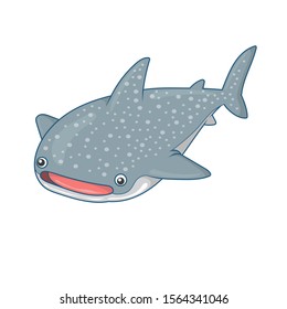 Whale Shark  Clip Art Vector Illustration