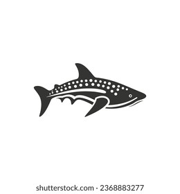 Whale shark Icon on White Background - Simple Vector Illustration