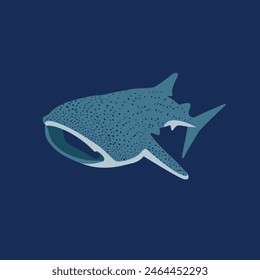 whale shark logo symbol abstract
