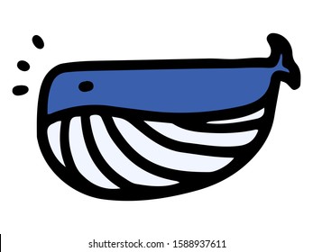 whale - Simple Vector Animal's Icon