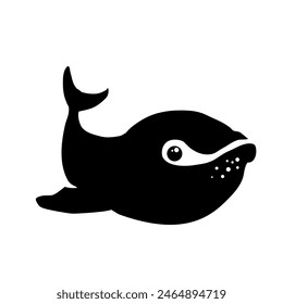 Whale -  simple  vector illustration	