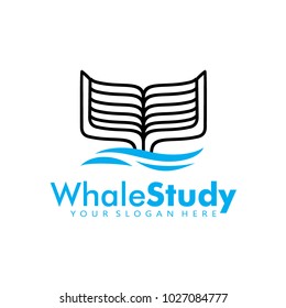Whale Study book logo icon
