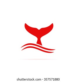 Whale tail icon.