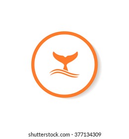 Whale tail icon.