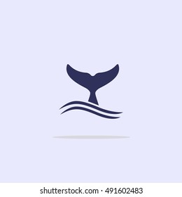 Whale Tail Icon.