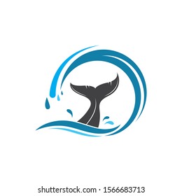 whale tail icon vector illustration design template