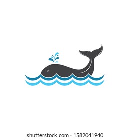 whale tail icon vector illustration design template