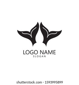 Whale tail icon vector illustration
