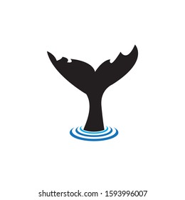 Whale tail icon vector illustration