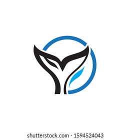 Whale tail icon vector illustration