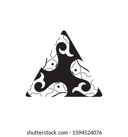Whale tail icon vector illustration