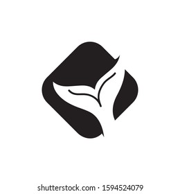 Whale tail icon vector illustration