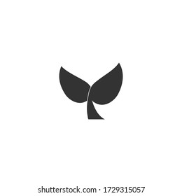 Whale tail icon vector illustration, whale tail sign isolated on white background.