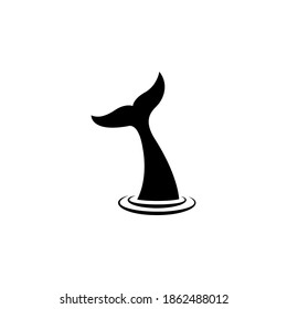 Whale tail icon vector illustration