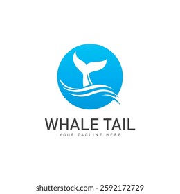 Whale tail icon vector illustration