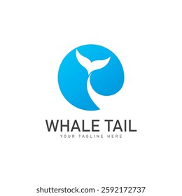 Whale tail icon vector illustration
