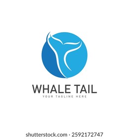 Whale tail icon vector illustration