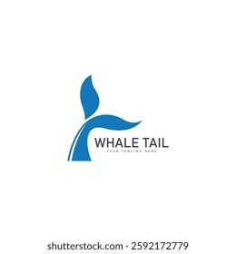 Whale tail icon vector illustration